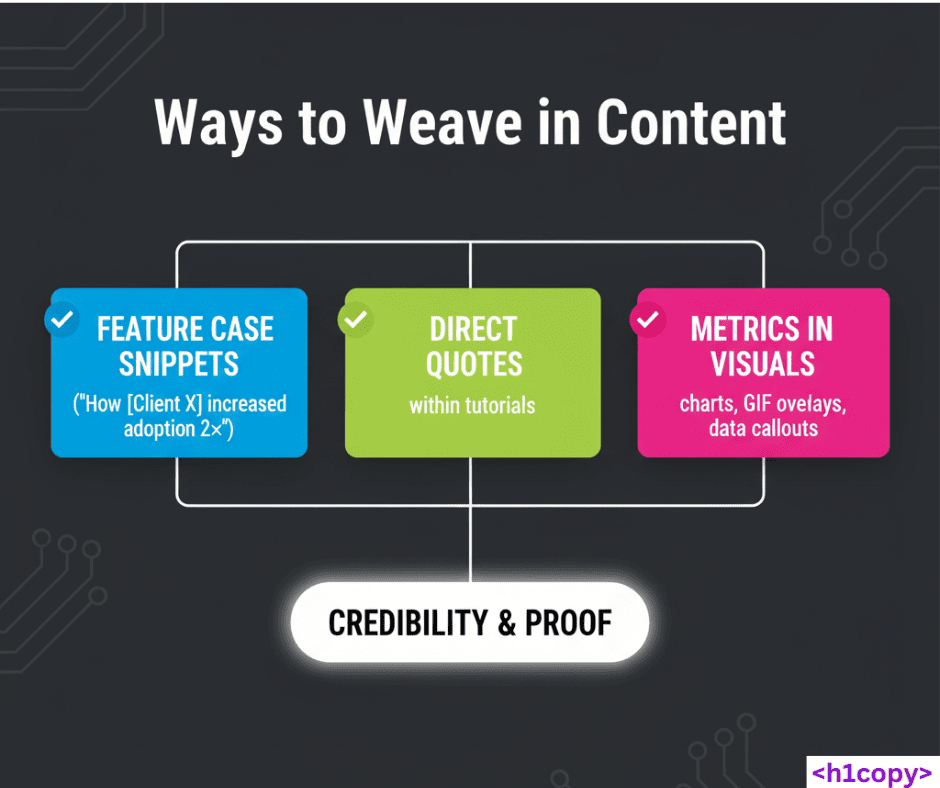 Use social proof as a conversion multiplie inproduct led content 