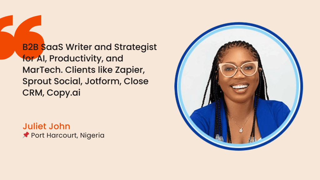 Juliet John SME interview for h1copy agency 