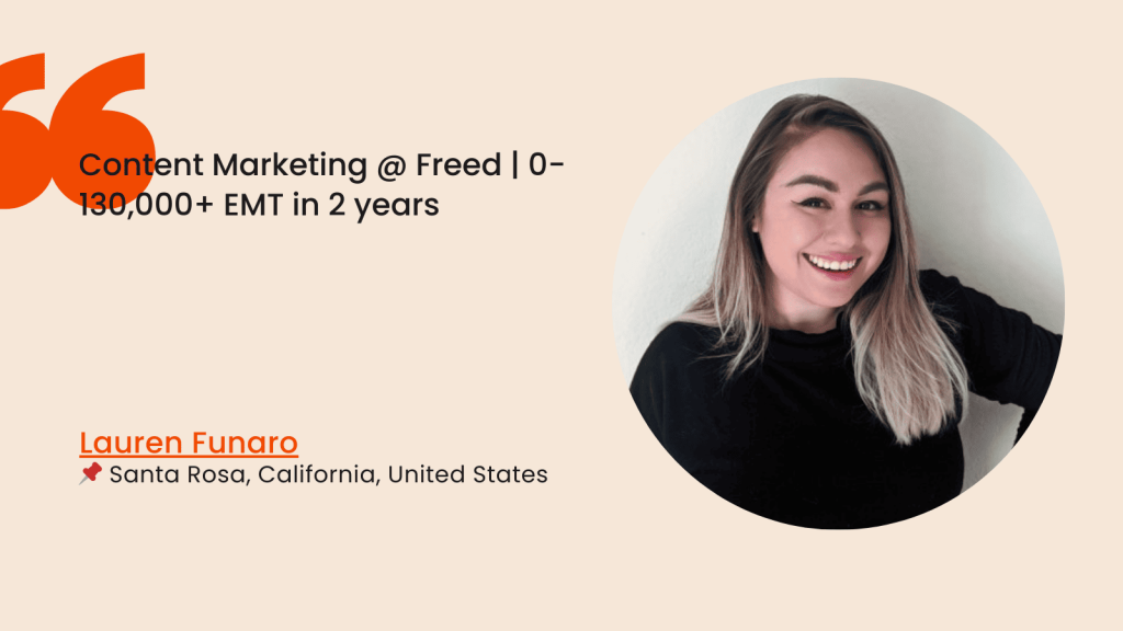 Lauren Funaro SME interview for h1copy agency 