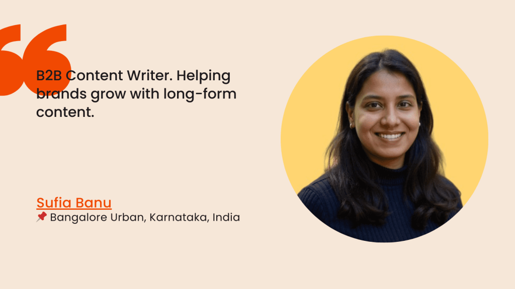 Safia Banu SME interview for h1copy agency 